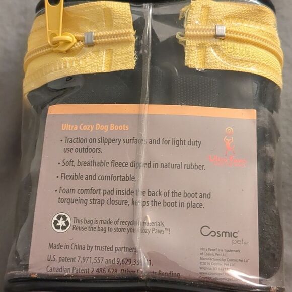 NEW Ultra Paws Cozy Paws Grey Indoor Boots for Dogs - Petite - Picture 3 of 9